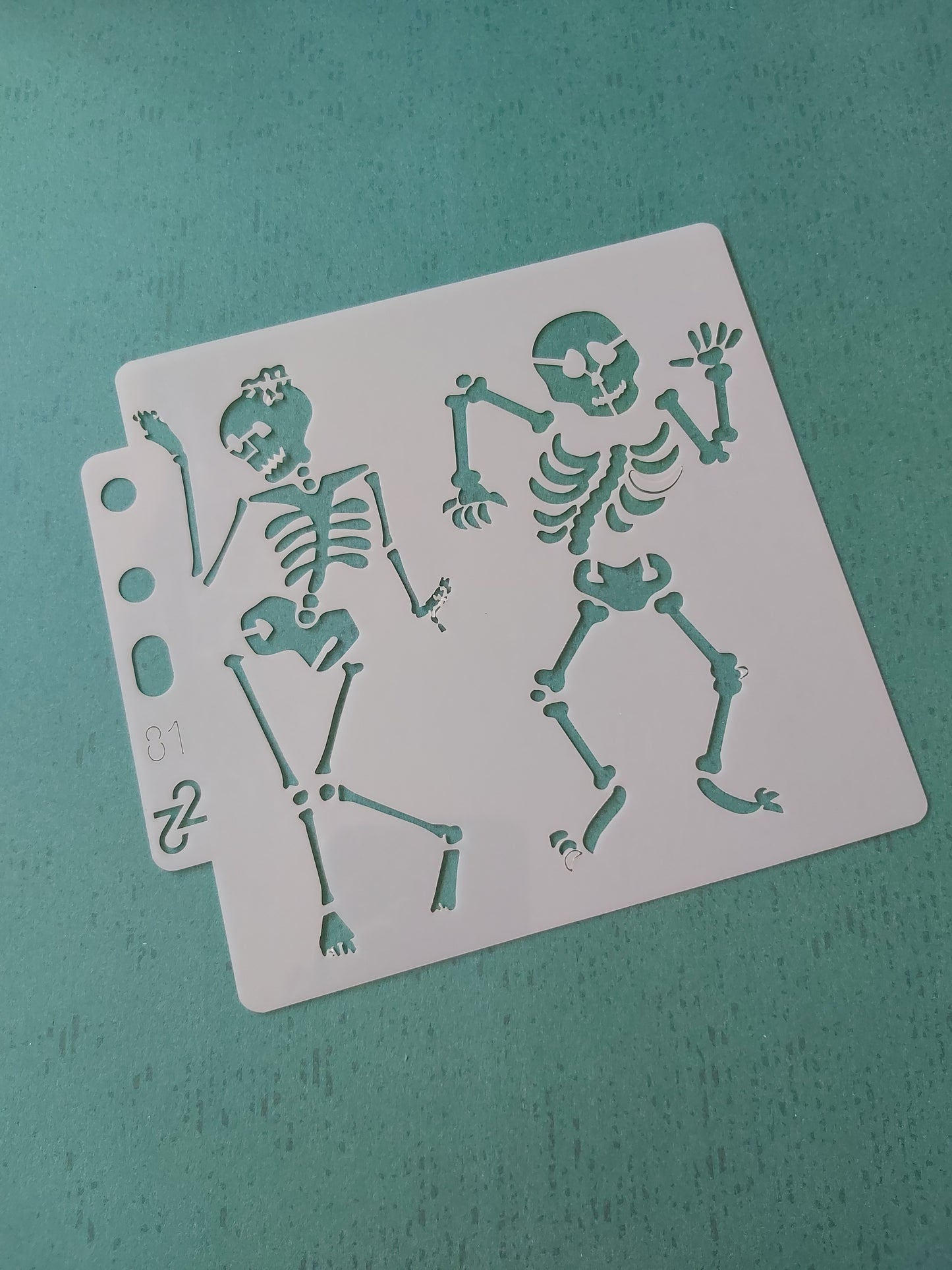 Skeleton Stencil | Reusable Art Template | Drawing, Painting & Airbrushing | Craft Supplies for Kids & Adults