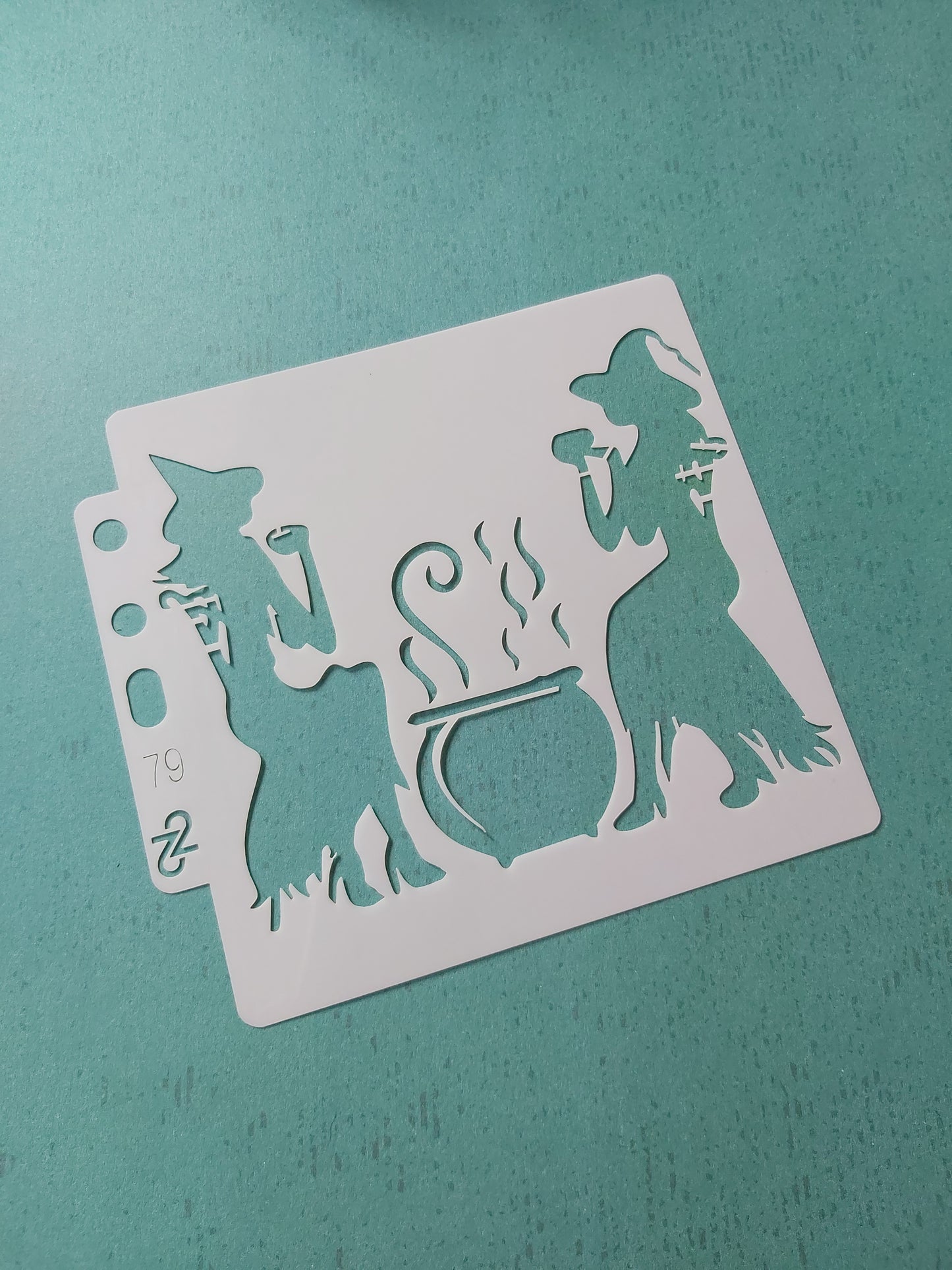 Witch Stencil – Halloween Craft Template, Reusable Plastic Stencil for Painting & Drawing