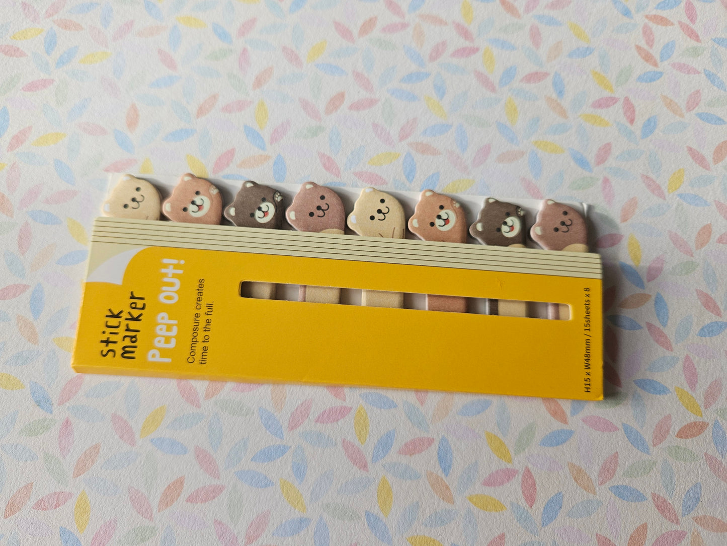 bears sticky memo tabs set