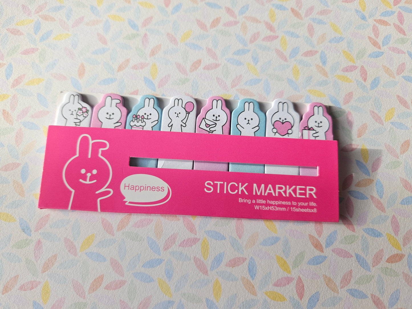 rabbits sticky memo tabs set