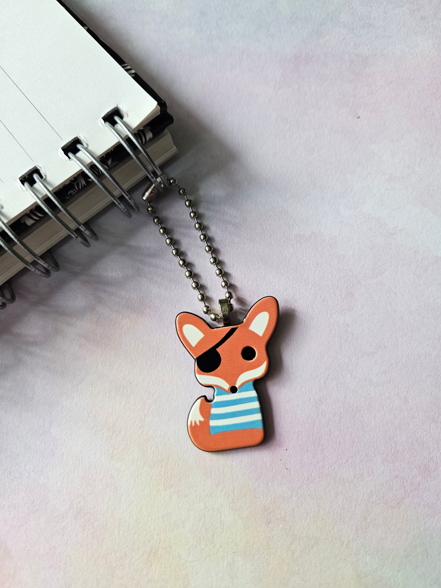 pirate fox planner charm