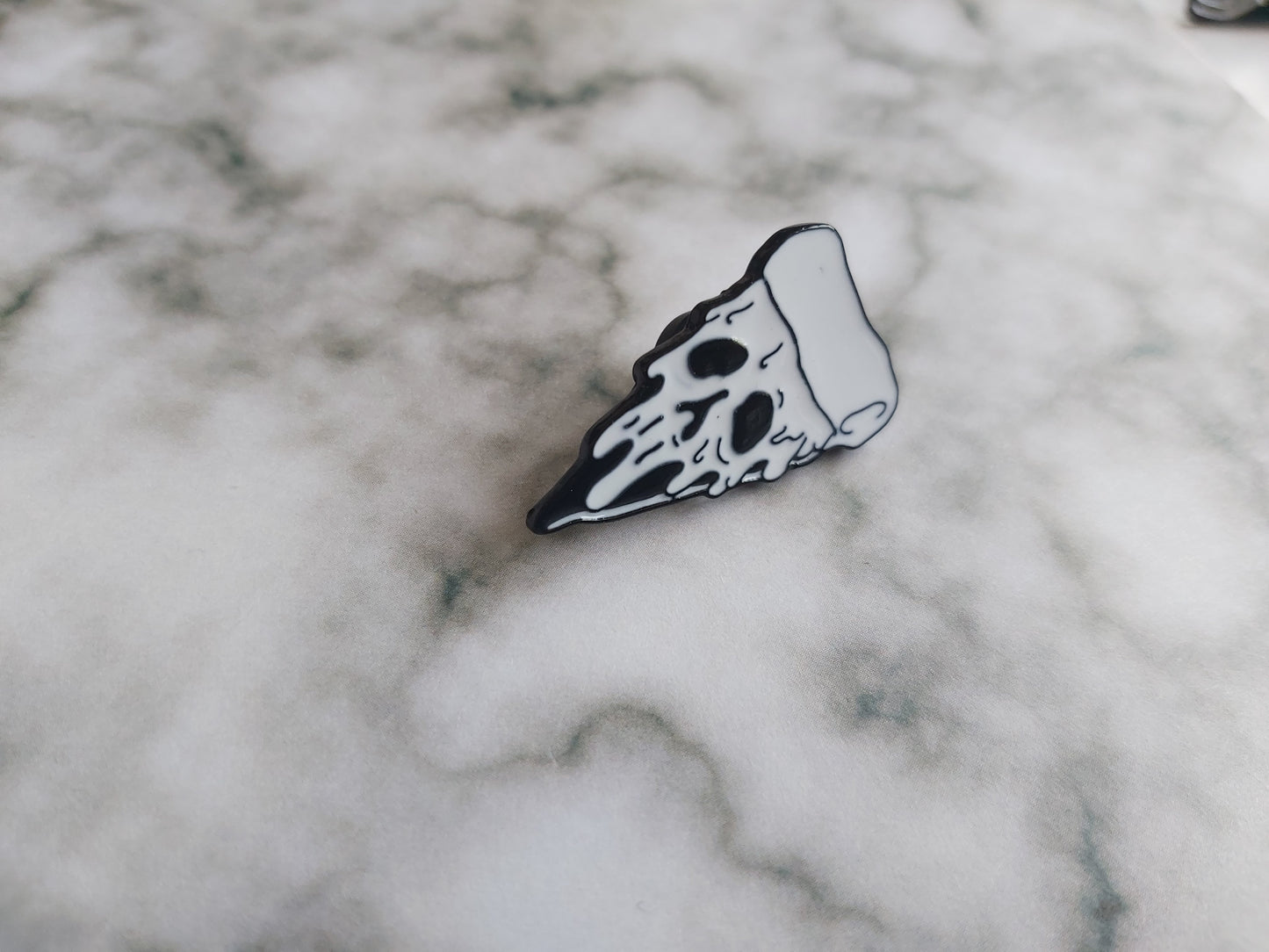 Enamel Pin Badge - Skeleton Pizza
