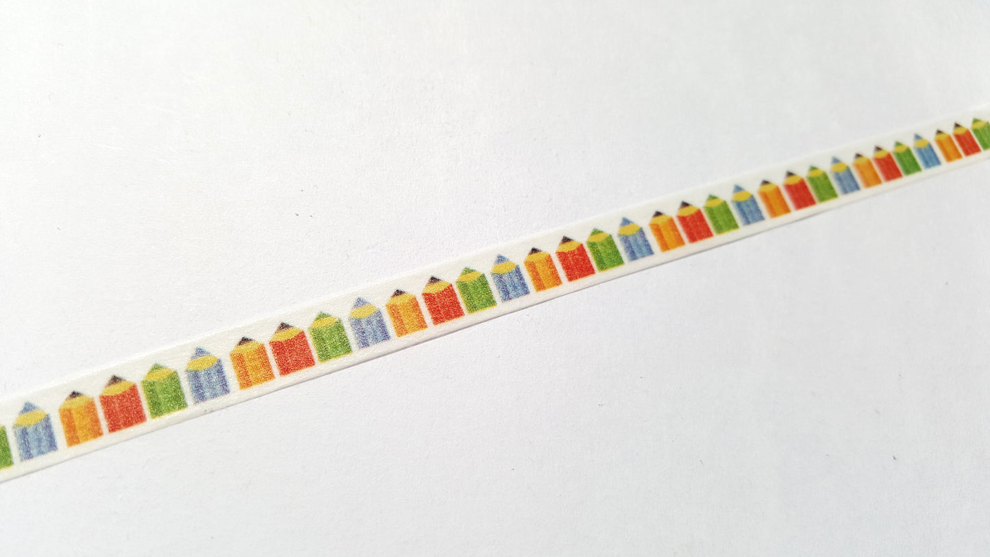 pencils washi tape