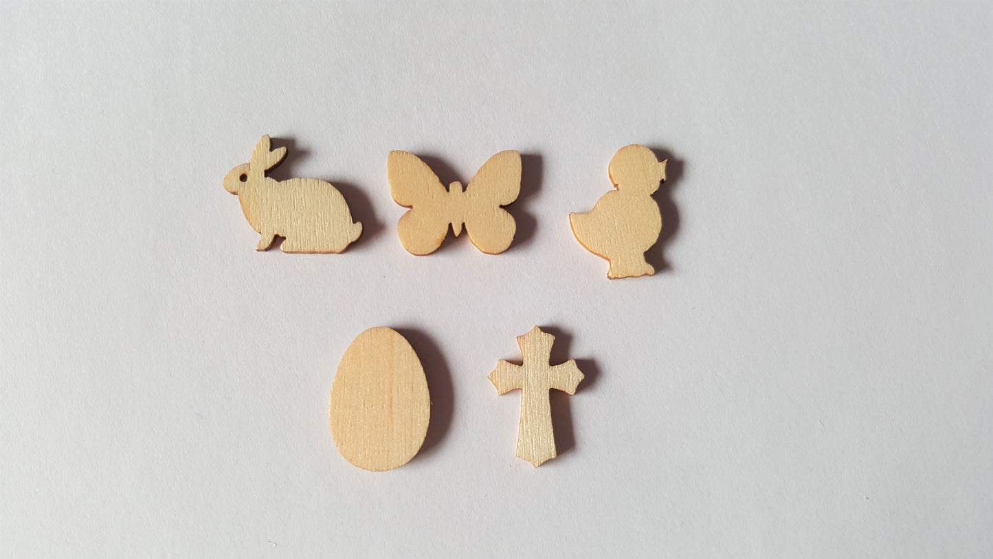 wooden easter shapes