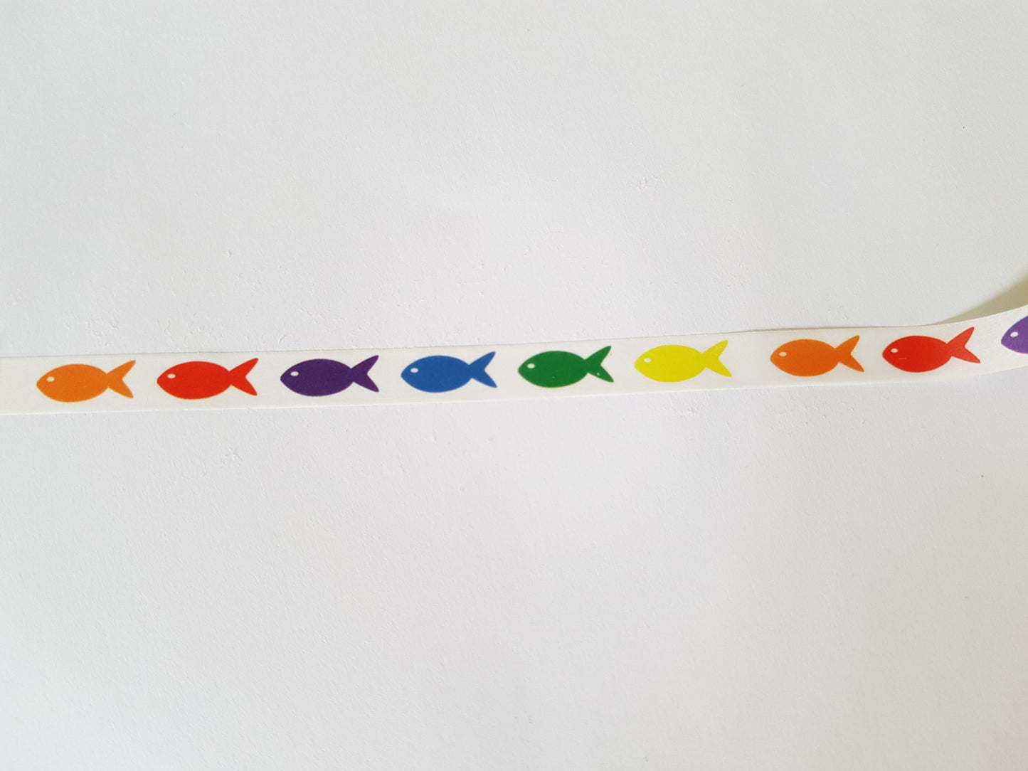 1 x 10m Roll Adhesive Craft Washi Tape - 8mm - Fish