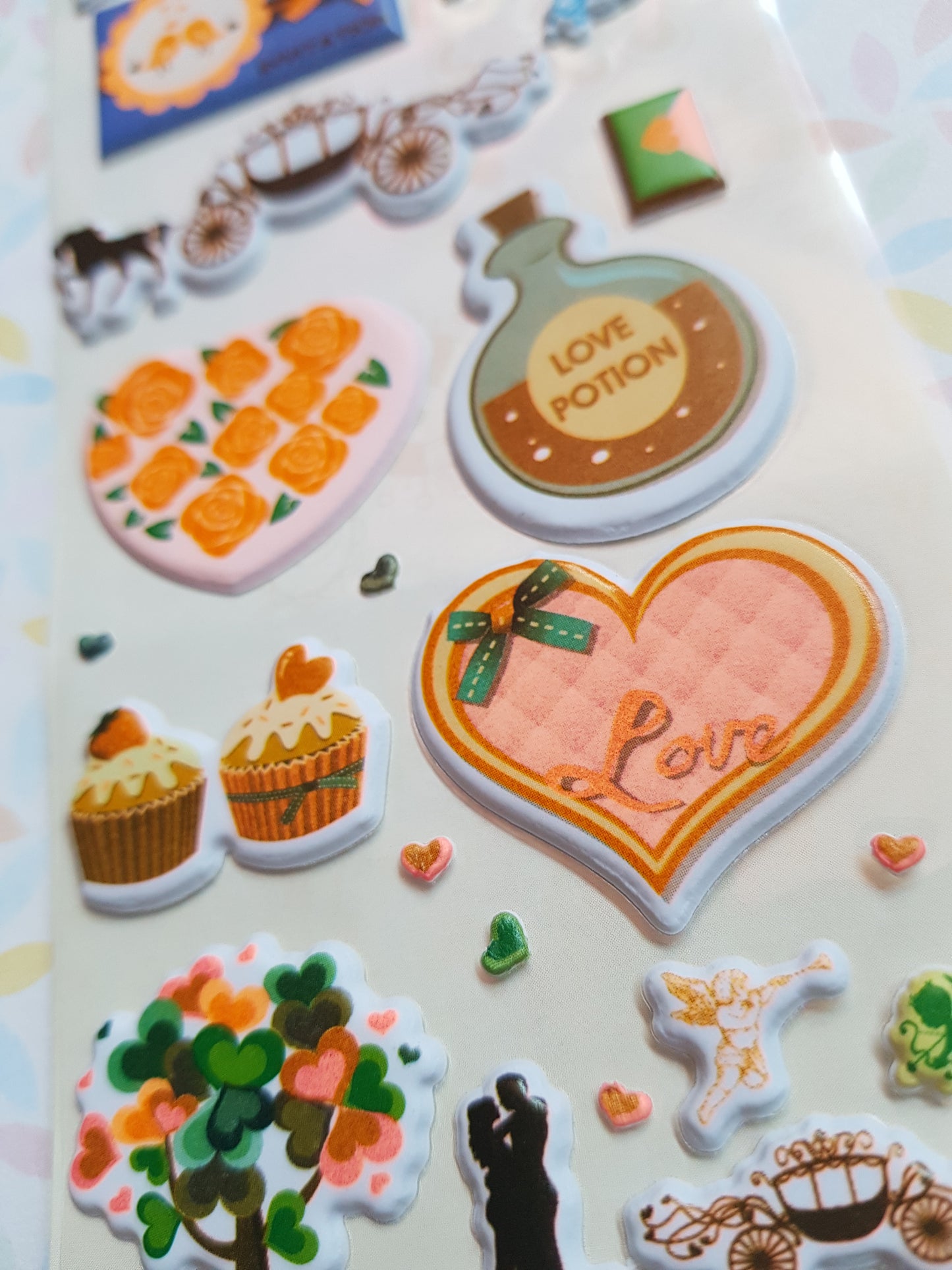 valentines stickers sheet