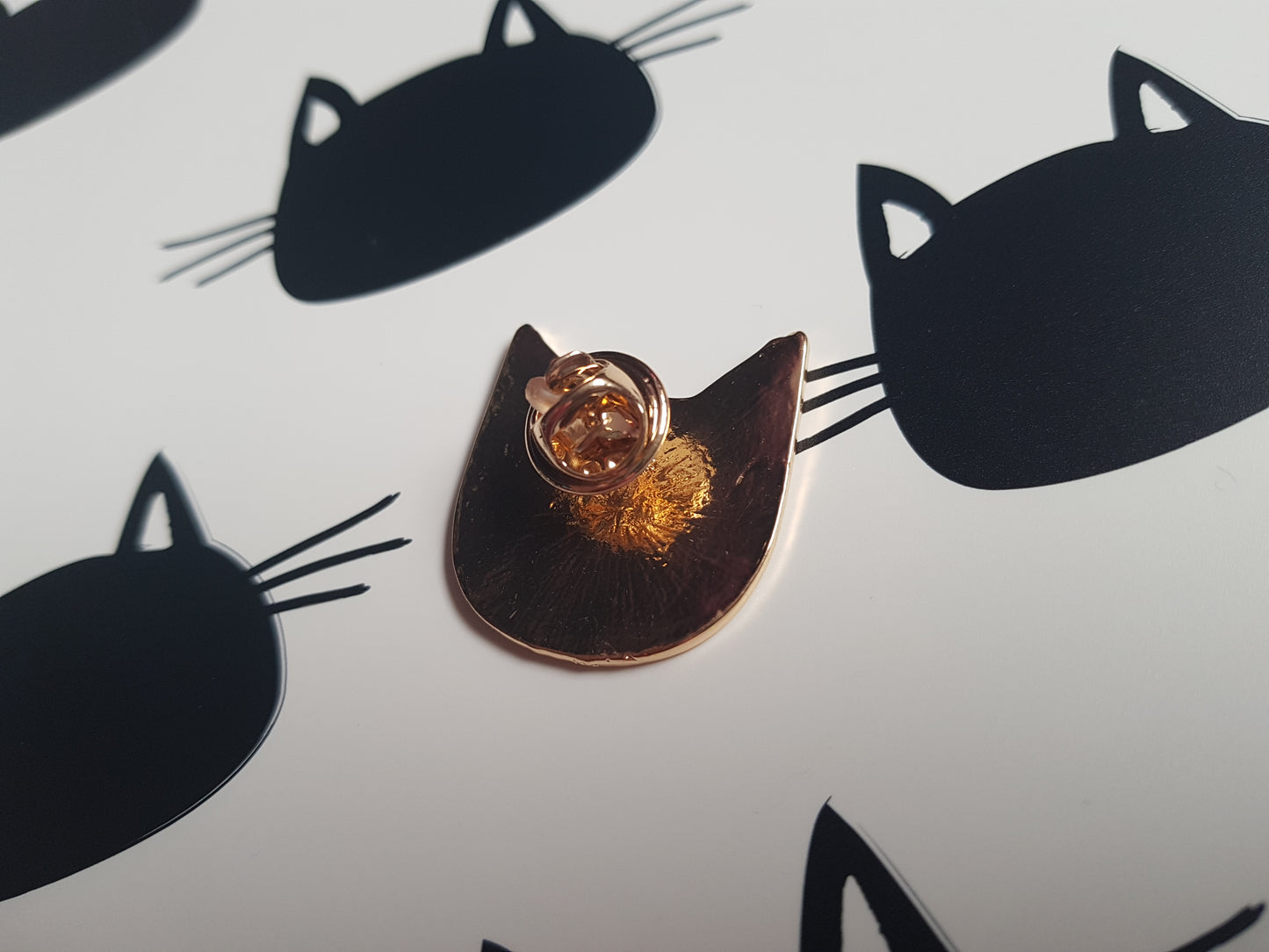 enamel pin badge - i (heart) cats