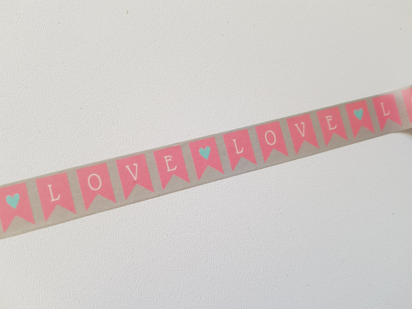 5m washi tape - 15mm - love banner