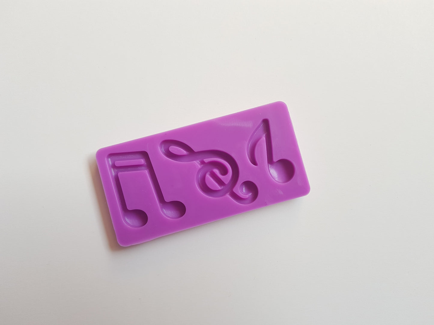 silicone craft mould - musical notes