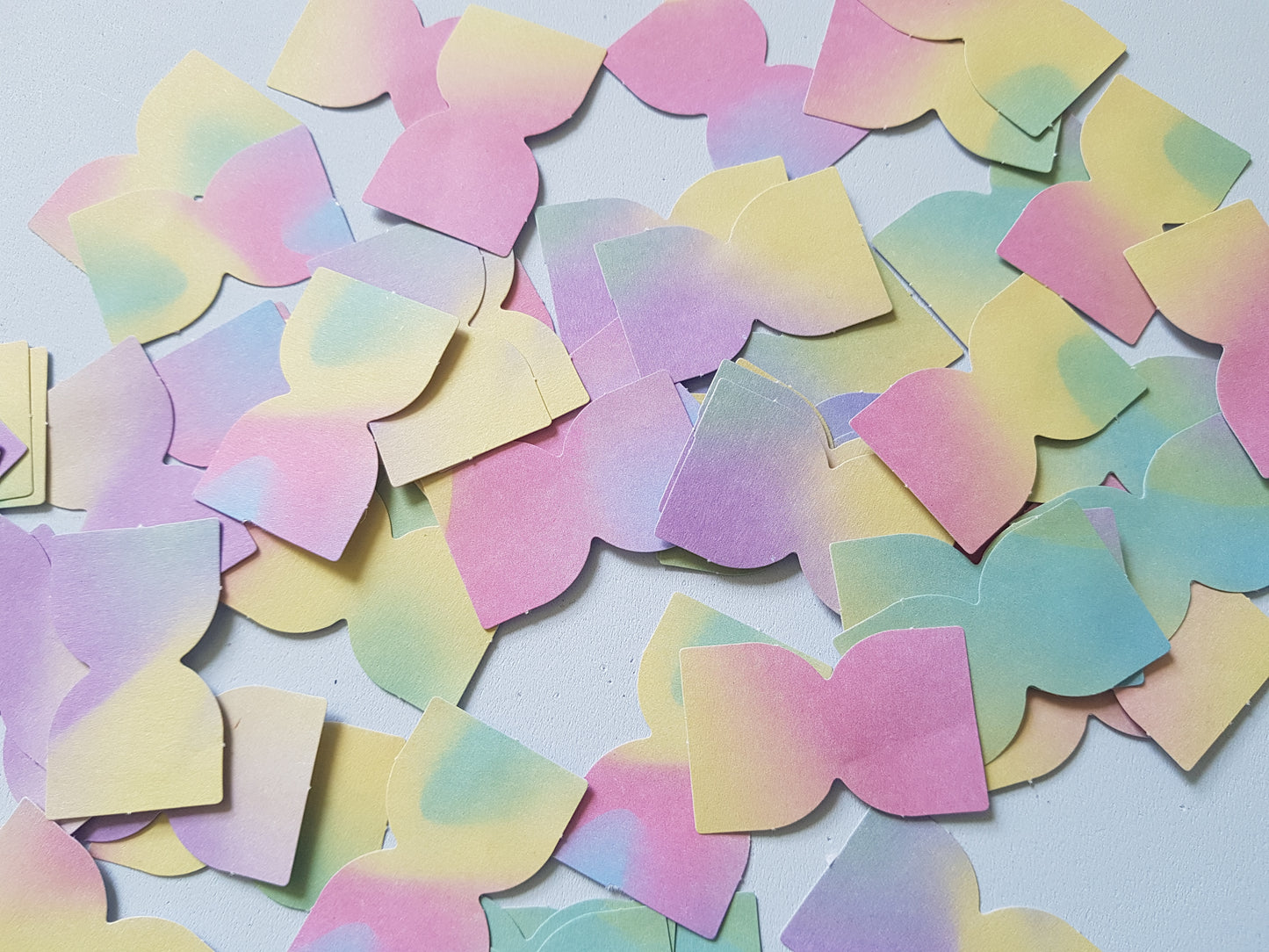 pastel ombre bows sticker set
