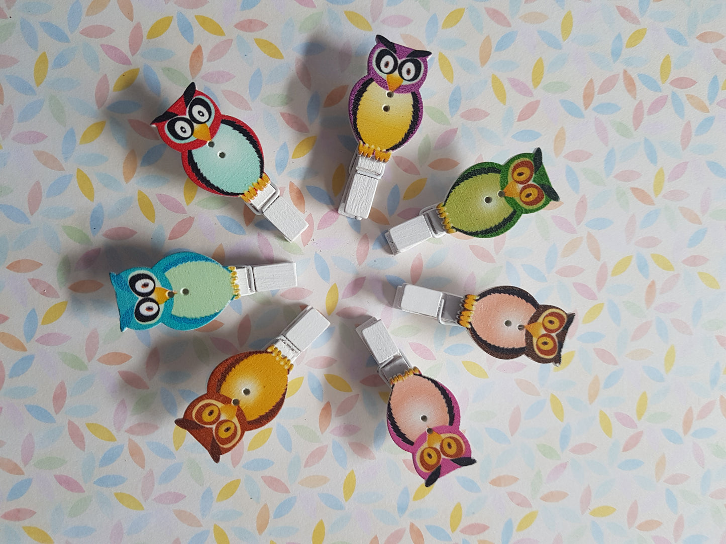 owl mini memo peg clips