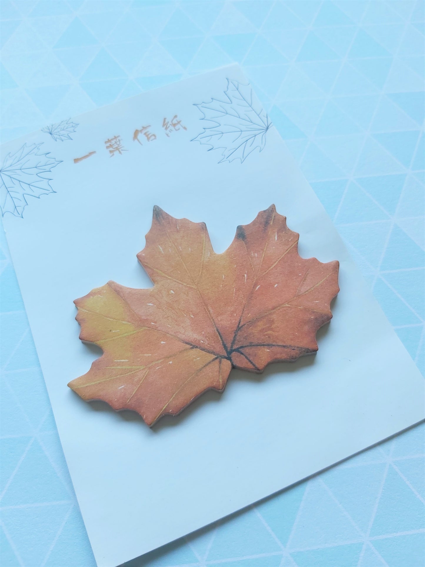 Maple Leaf Sticky Notes Memo Pad