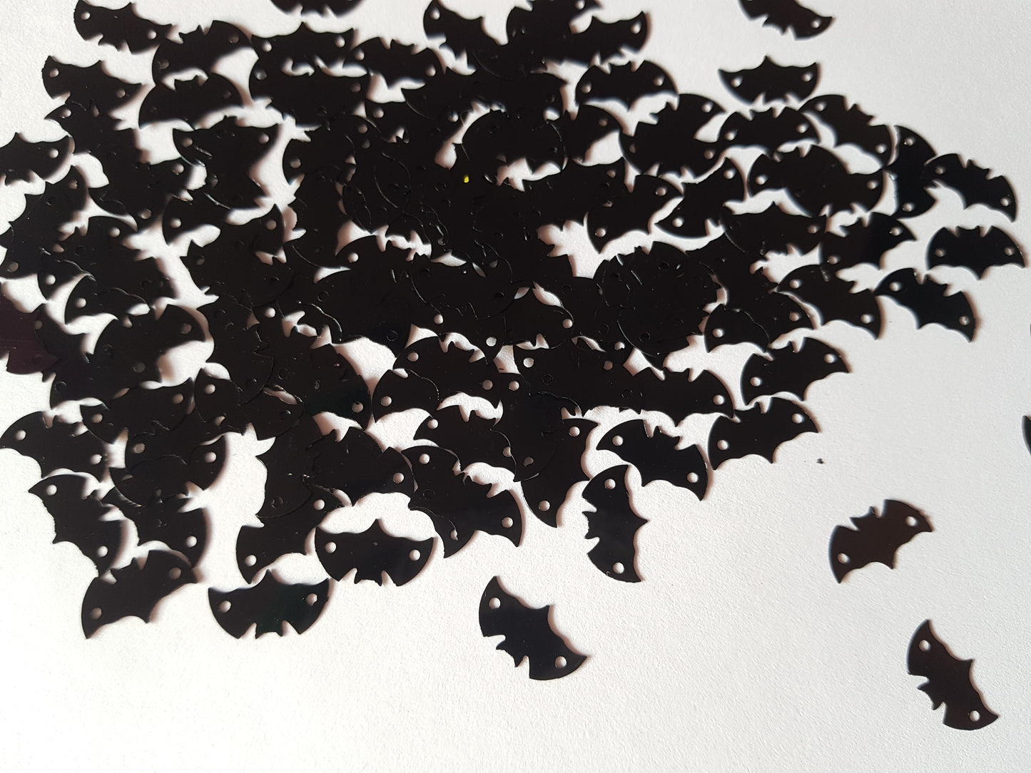 15mm black bat sequins