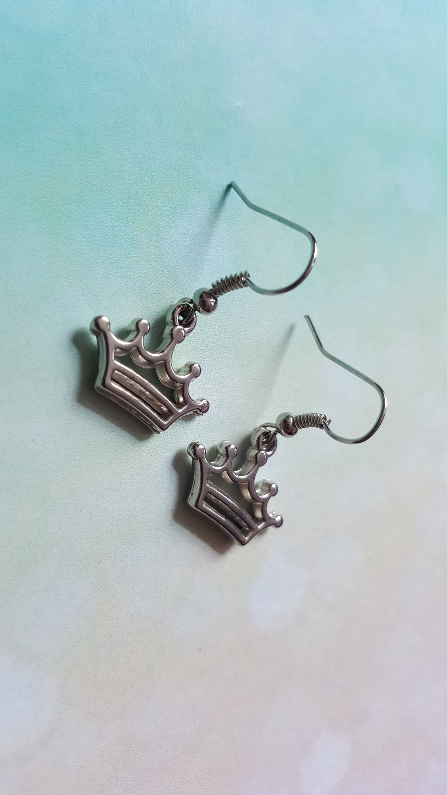 princess crown earrings