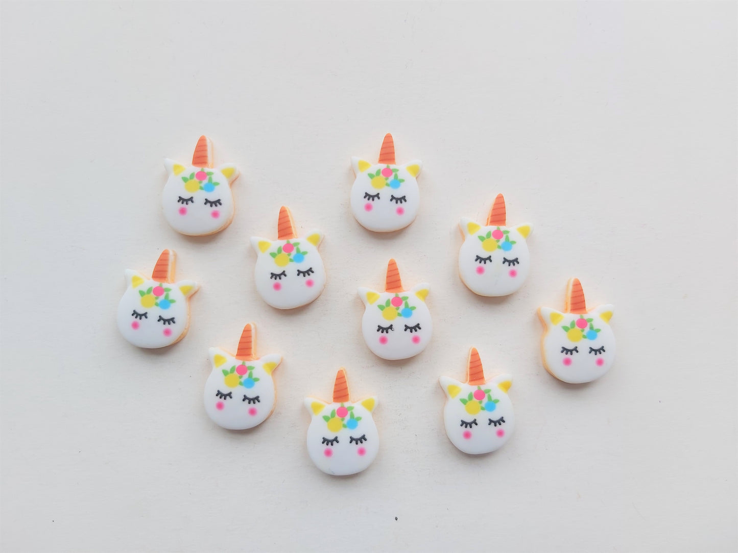 8 x 22.5mm × 16mm Multicolour Resin Unicorn Flatback Cabochon Embellishments | DIY Crafts, Jewellery & Scrapbooking