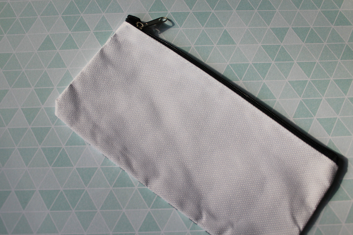 black & white striped pencil case