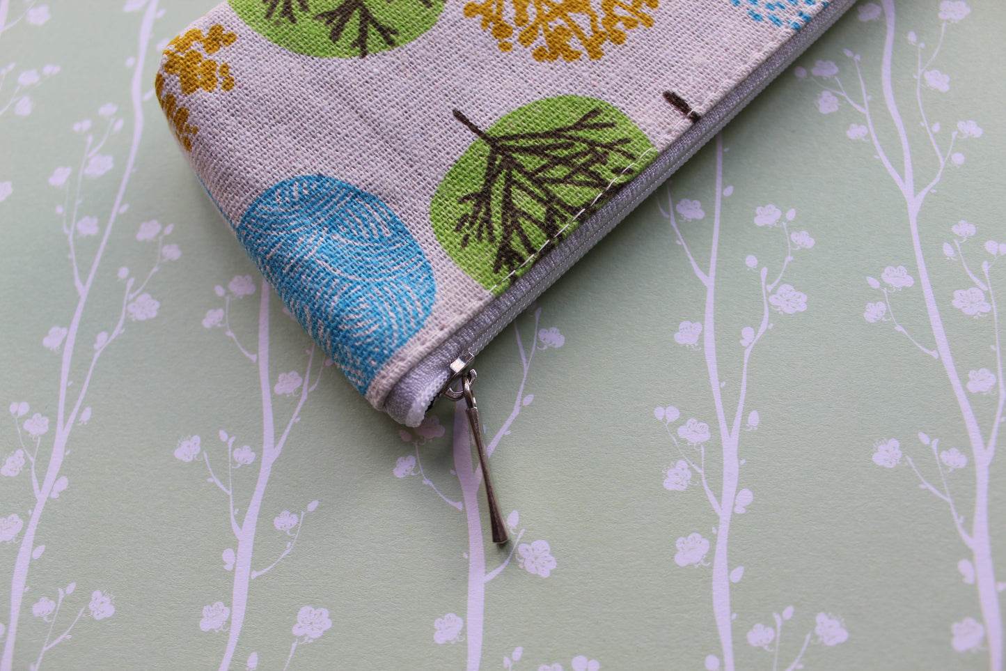 patchwork trees pencil case