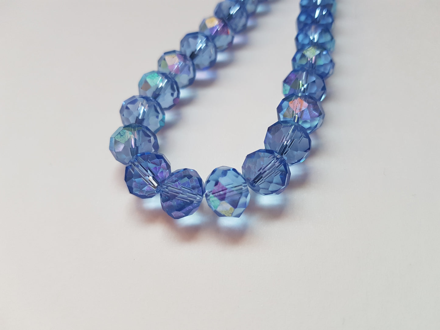 25 x 10mm Faceted Rondelle Glass Beads | DIY Jewelry, Crafting & Handmade Projects