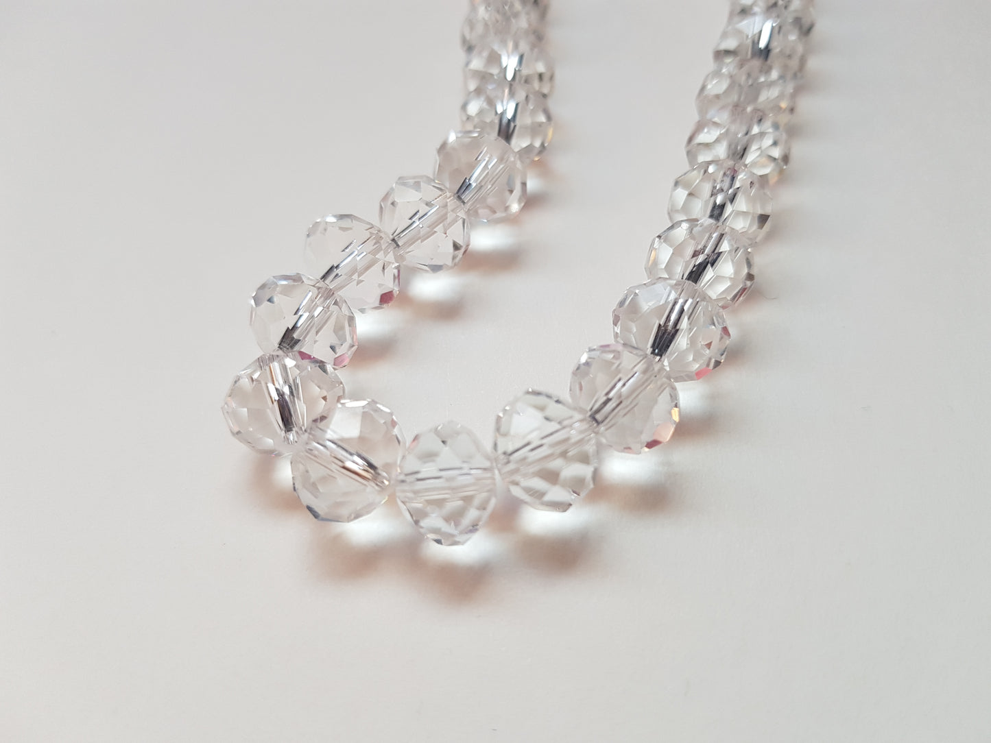 25 x 10mm Faceted Rondelle Glass Beads | DIY Jewelry, Crafting & Handmade Projects