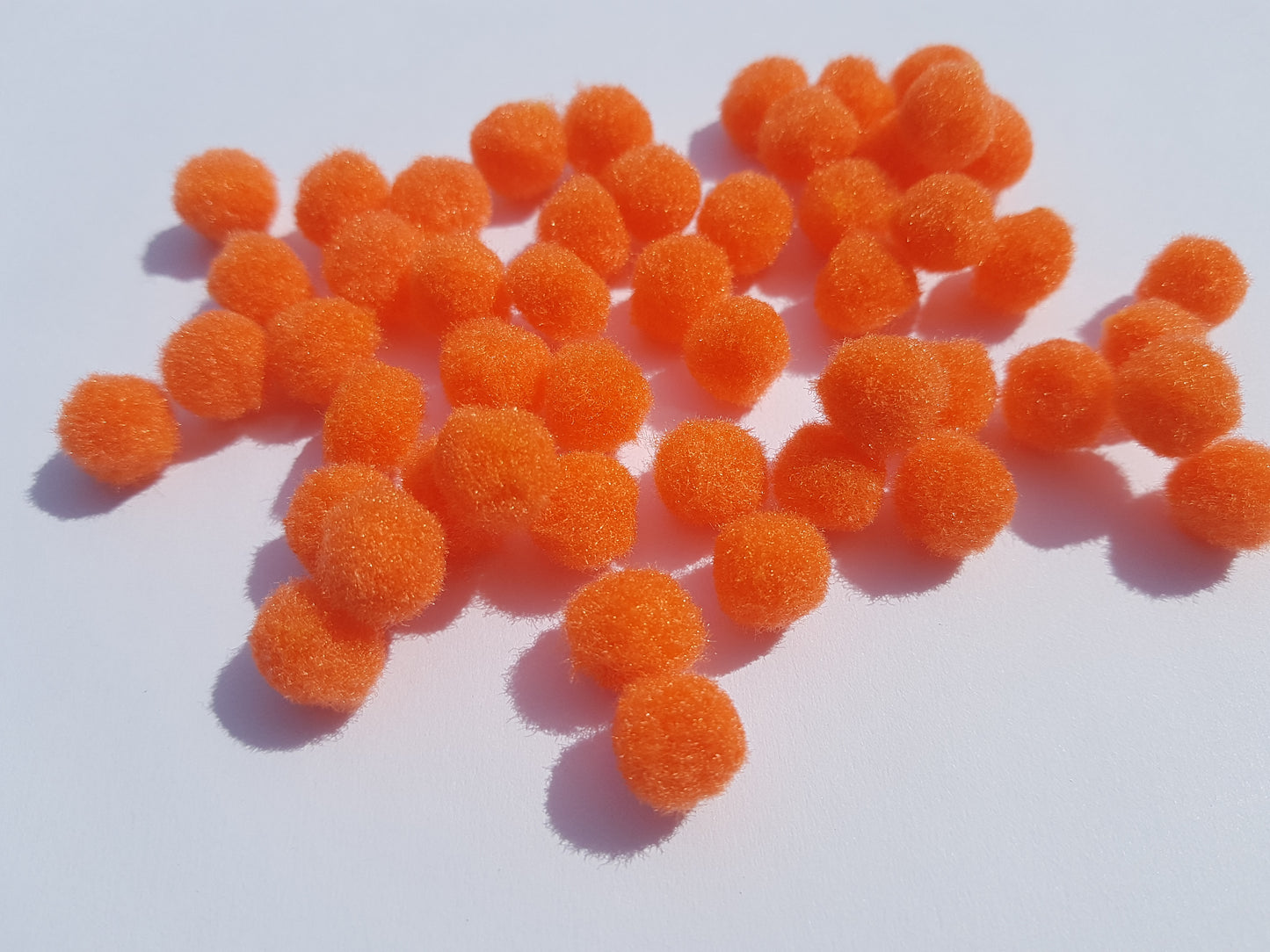 50 x 12mm Wool Craft Pompoms | Round Fluffy Balls for DIY Crafts, Decorations, Scrapbooking & Kids’ Creative Projects