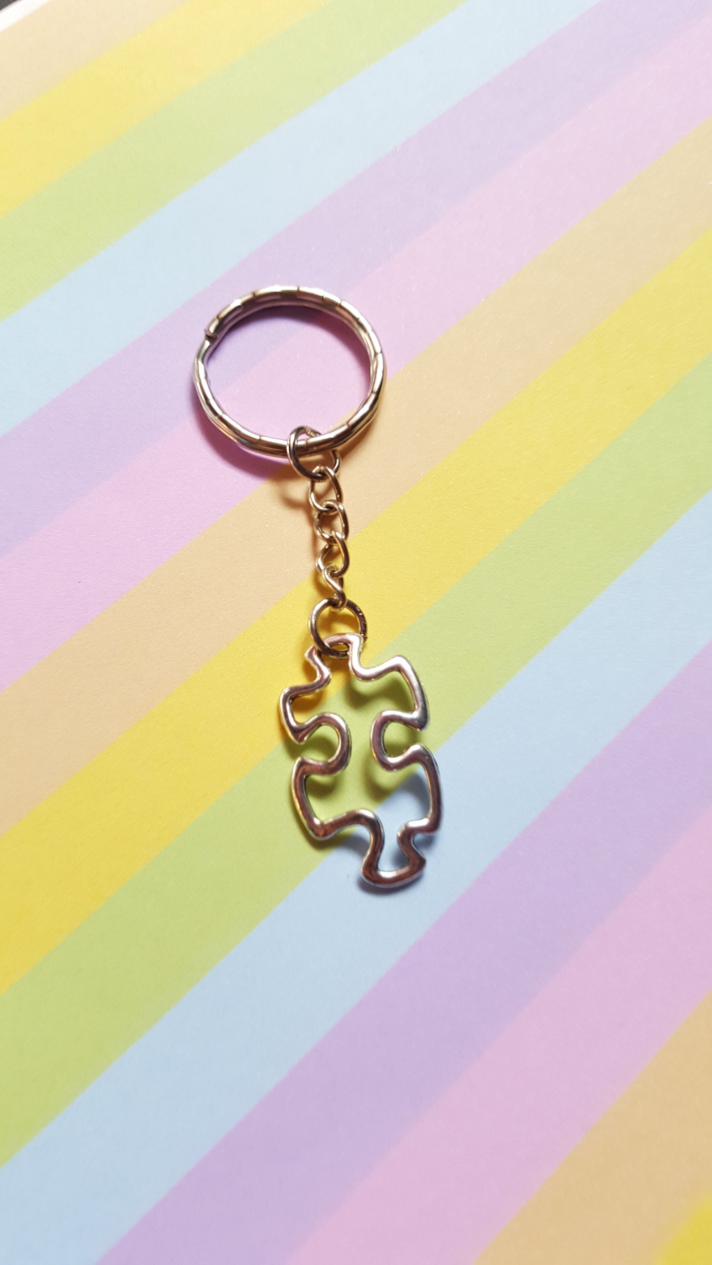 jigsaw piece keyring