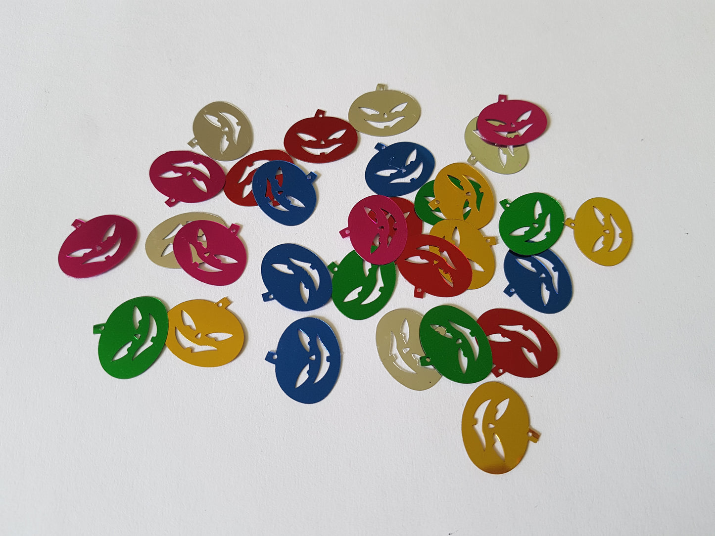 19mm pumpkin sequins - mixed colour
