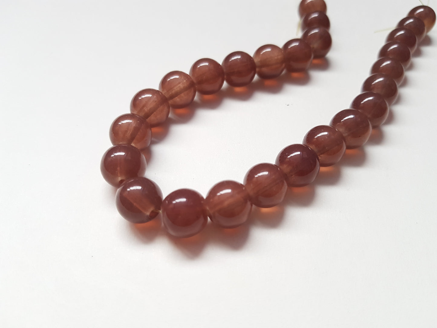25 x 10mm Imitation Jade Glass Beads | Round Beads for Jewellery Making, Bracelets & DIY Crafts