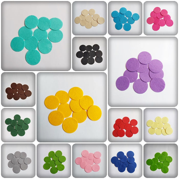 10 x 40mm Round Felt Craft Shapes | DIY Scrapbooking, Sewing, Card Making & Handmade Craft Projects