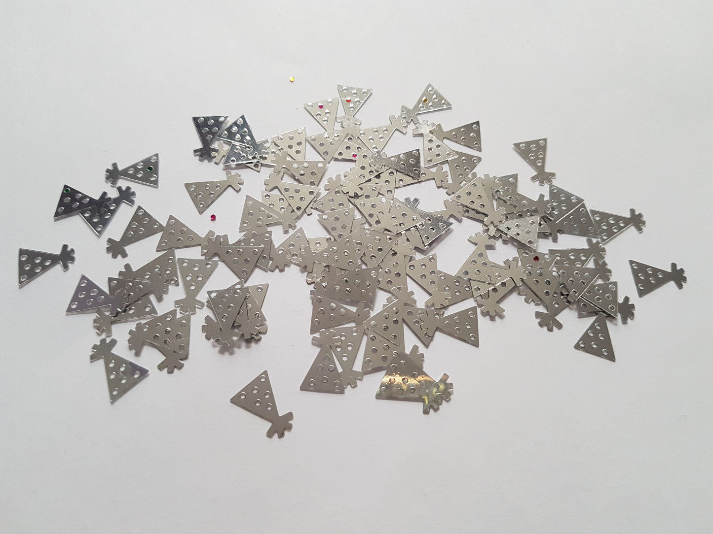 100 x Party Hat PVC Craft Sequin Embellishments 13mm | DIY Crafts, Scrapbooking & Decorations