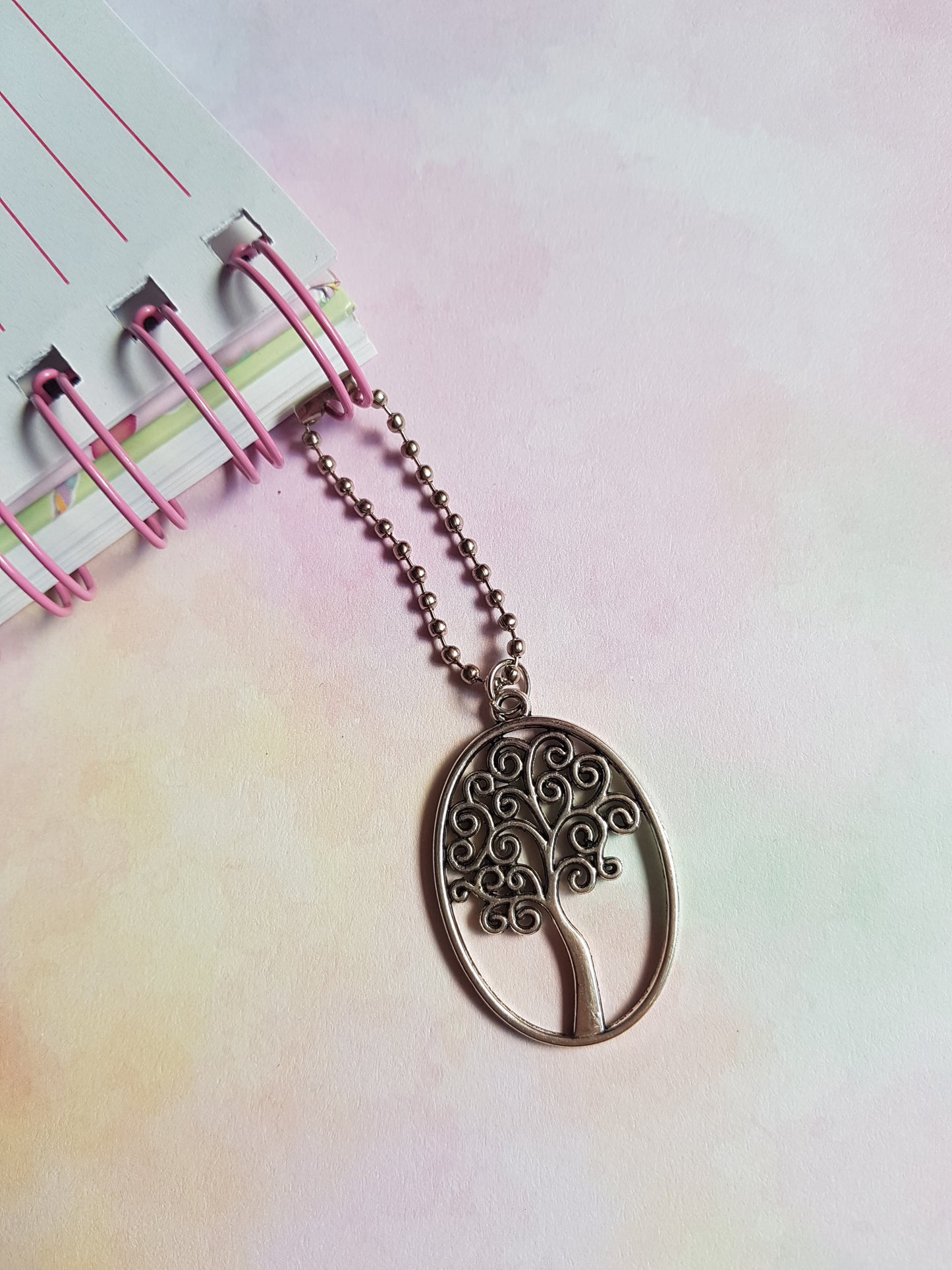 Tree of Life Planner Charm – Tibetan Silver Pendant for Journals & Diaries