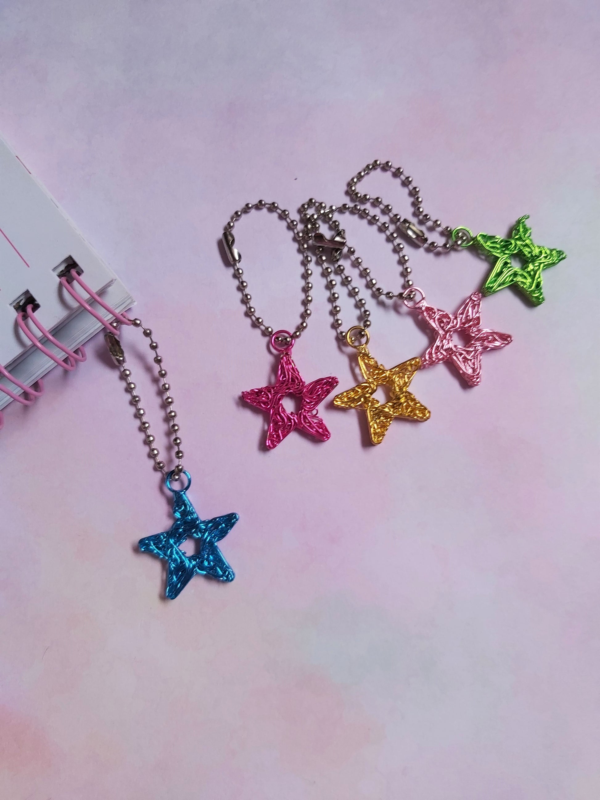 wire star planner charms