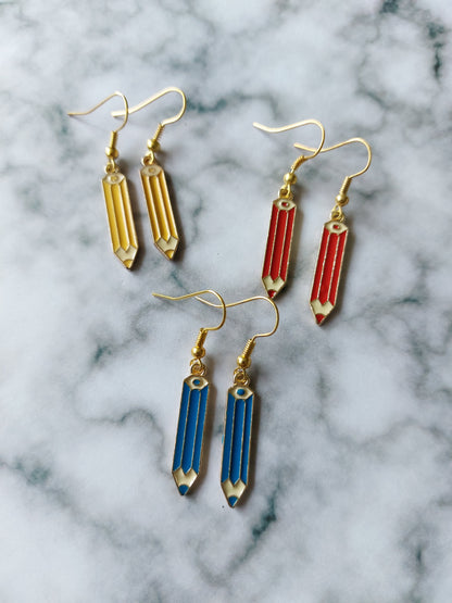 pencil earrings