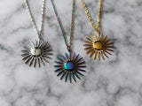 sun/pinwheel necklaces 