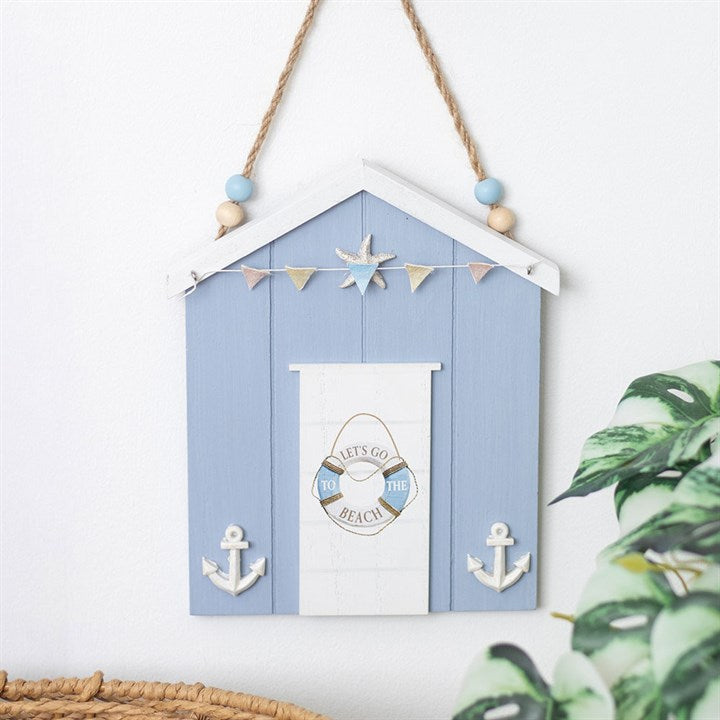 Blue Life Ring Beach Hut Hanging Decoration