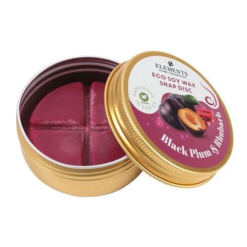 Black Plum & Rhubarb Soy Wax Snap Disc