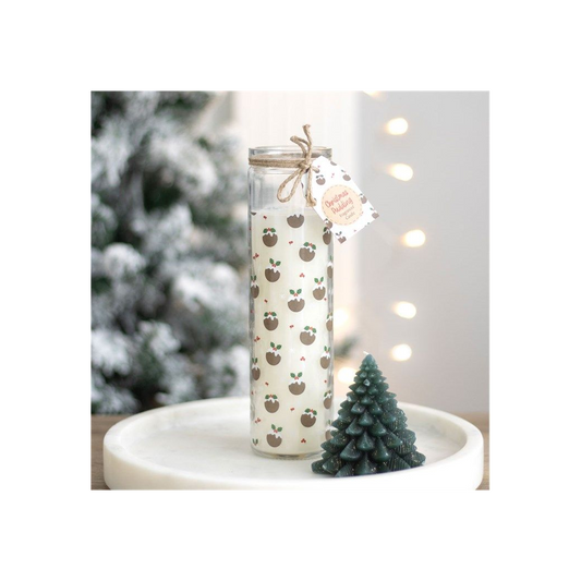 Christmas Pudding Advent Tube Candle