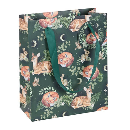 23cm Fawn and Friends Forest Print Gift Bag