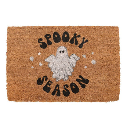 Natural Spooky Season Ghost Doormat