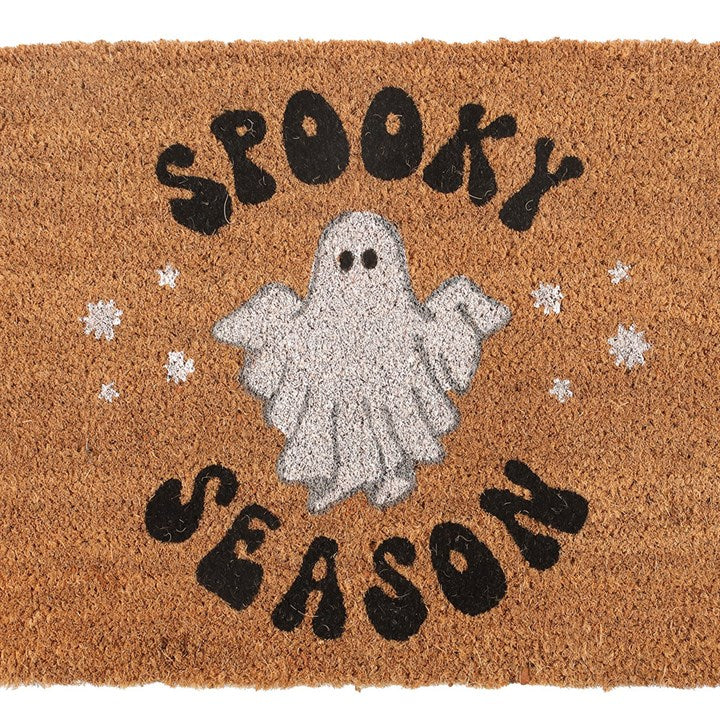 Natural Spooky Season Ghost Doormat