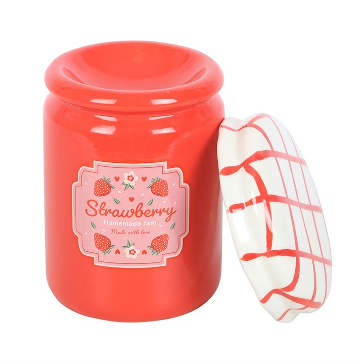 Strawberry Jam Jar Oil Burner and Wax Warmer