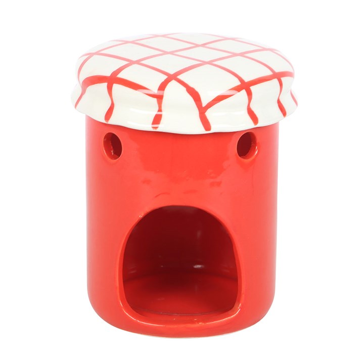 Strawberry Jam Jar Oil Burner and Wax Warmer