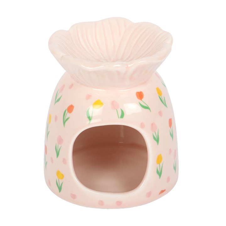 Tulip Ceramic Oil Burner | Floral Tealight & Fragrance Holder | Spring Home Decor | Mother’s Day Gift