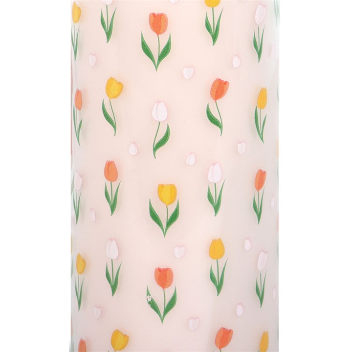 French Tulip Candle | Glass Tube Scented Candle | Floral Spring Home Decor | Gift Idea