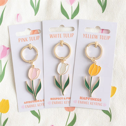 * Yellow Tulip Keyring *
