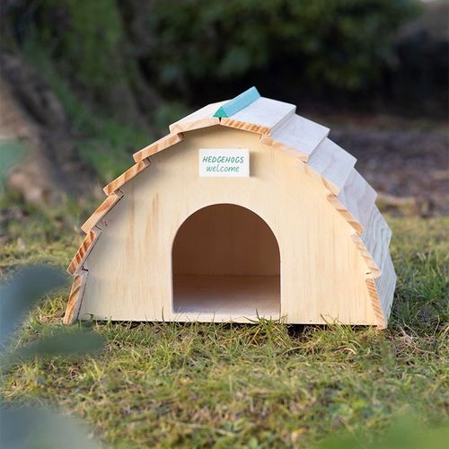 Wooden Hedgehog House