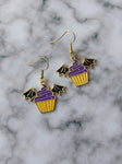 bat wing cupcake earrings