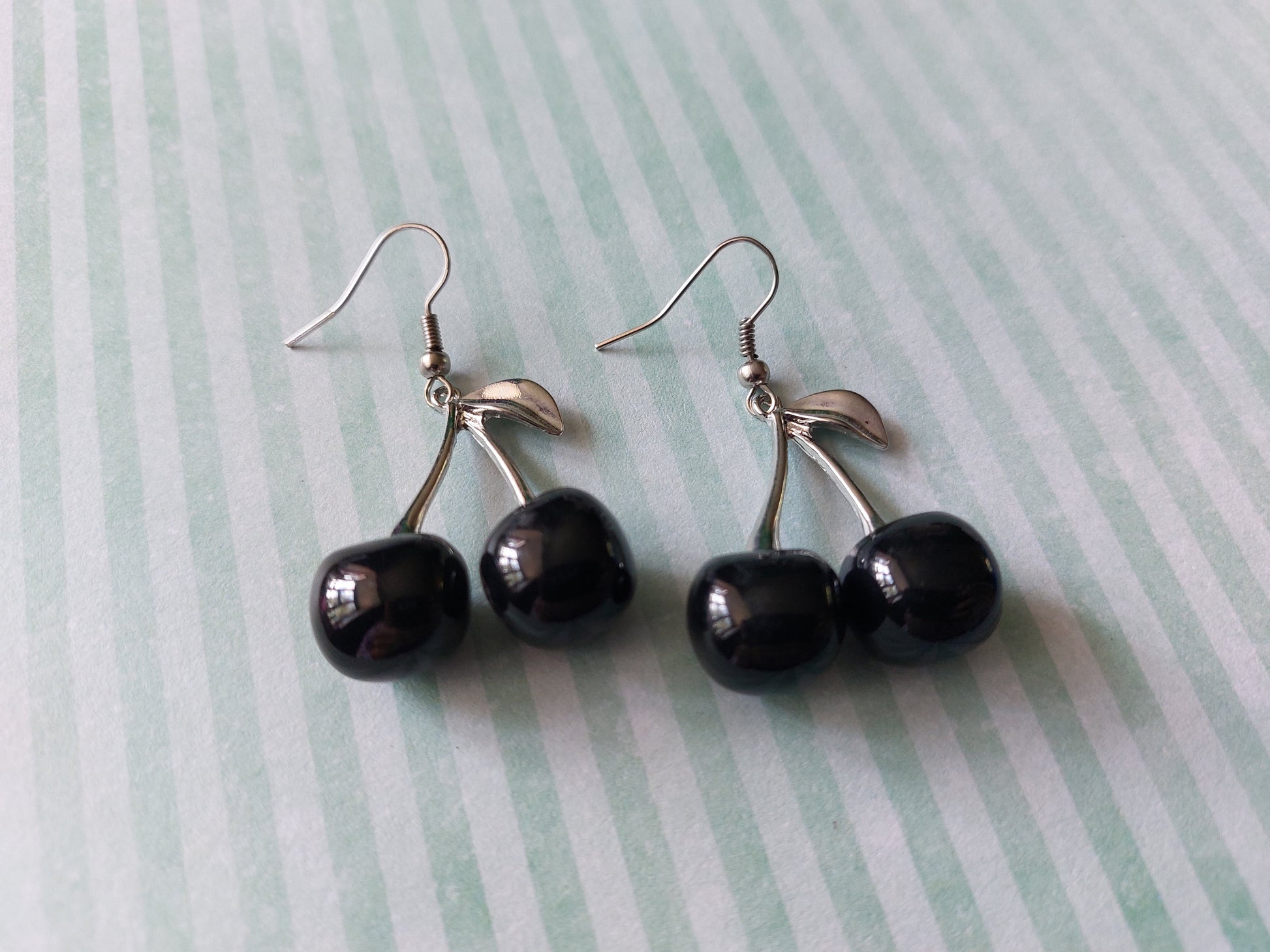 black cherry earrings