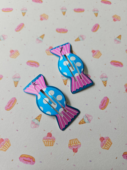 sweet hair clips - blue