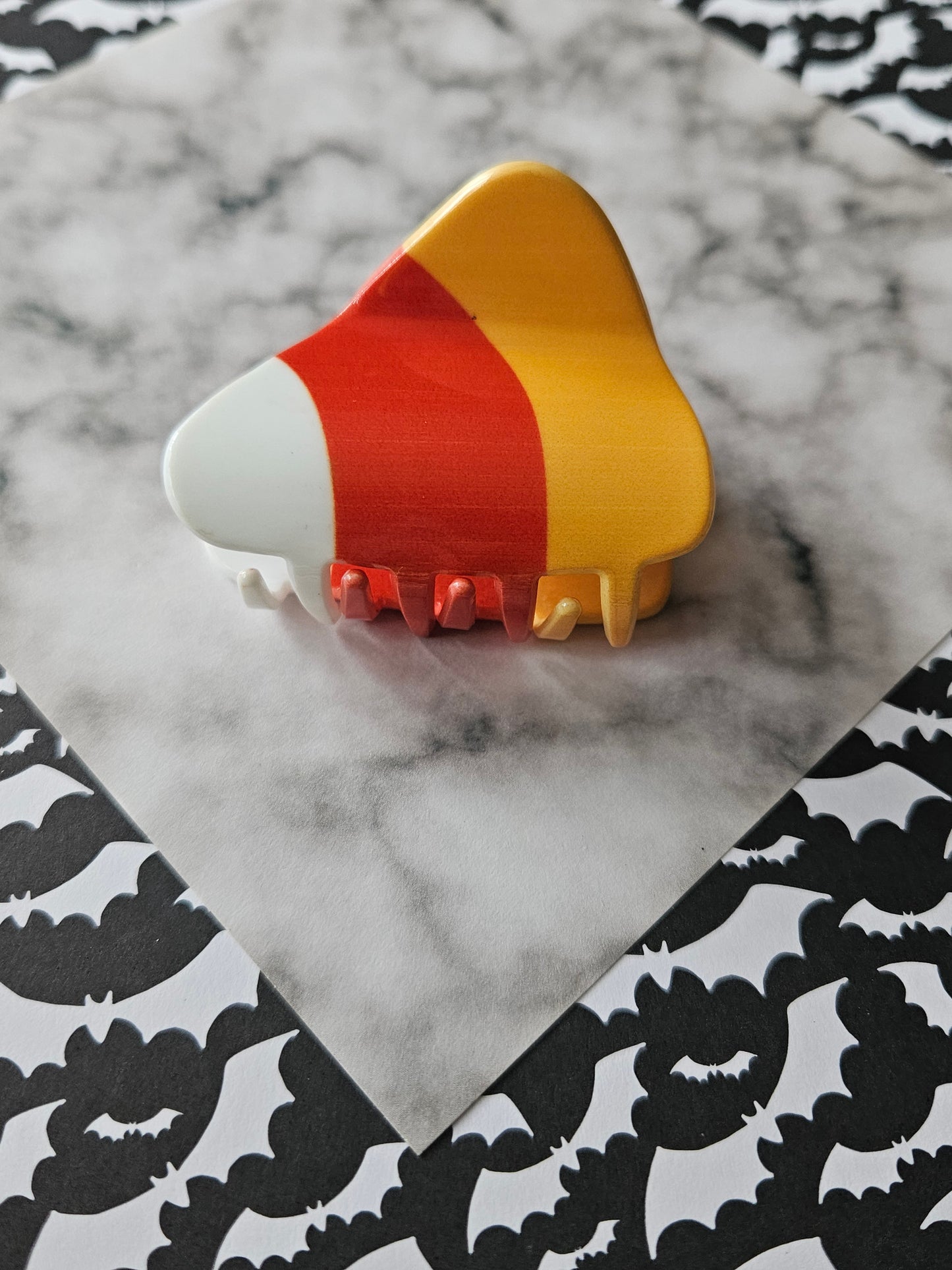 candy corn claw clip