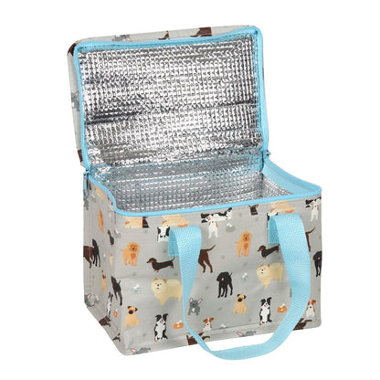 dog print lunch bag